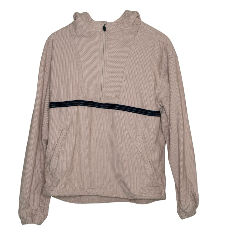 prAna Corduroy Half Zip Pullover Jacket Light Blush Pink XS Womens Gorpcore
